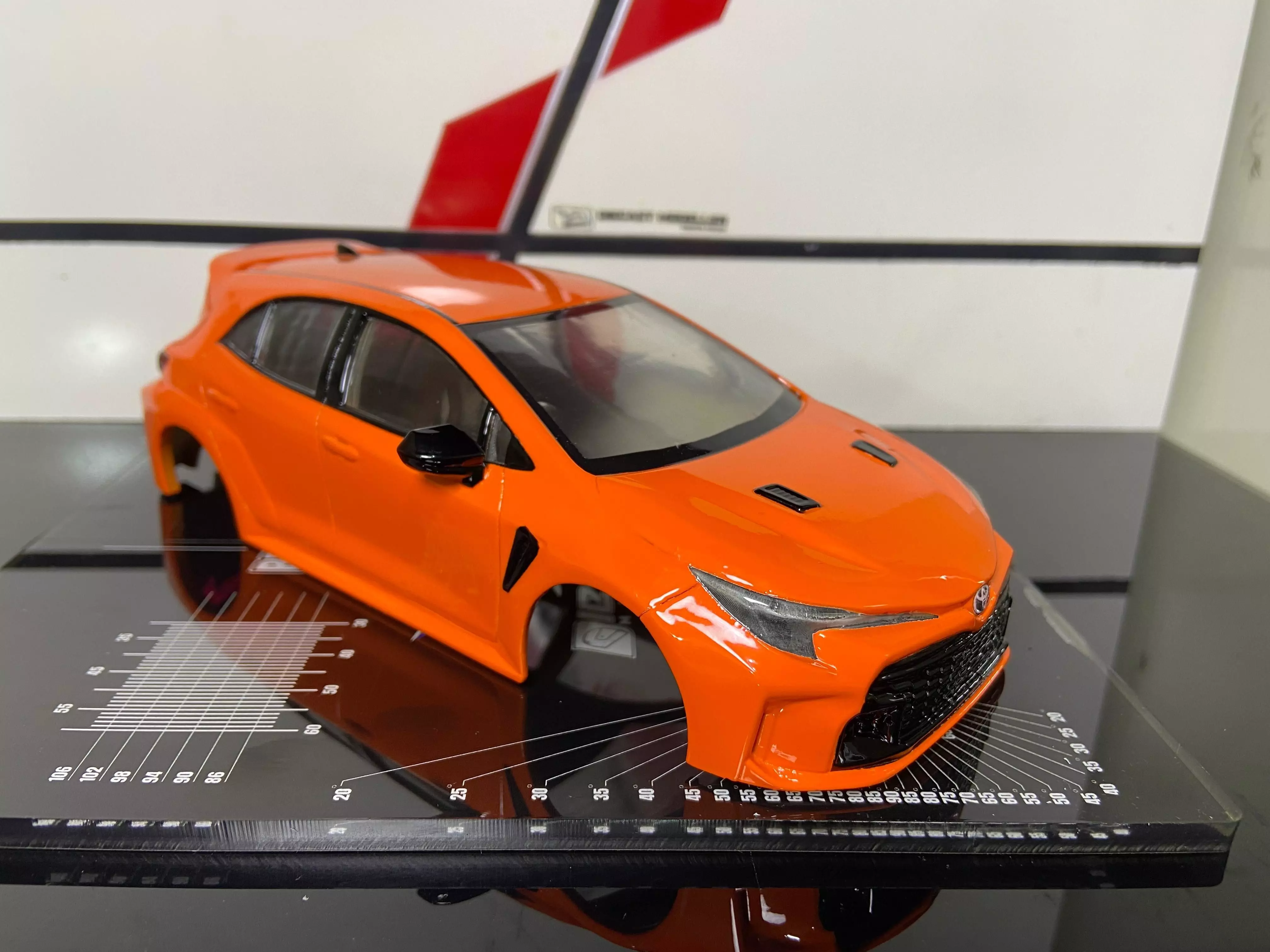 toyota GR Corolla RC body shell 3D print model_0