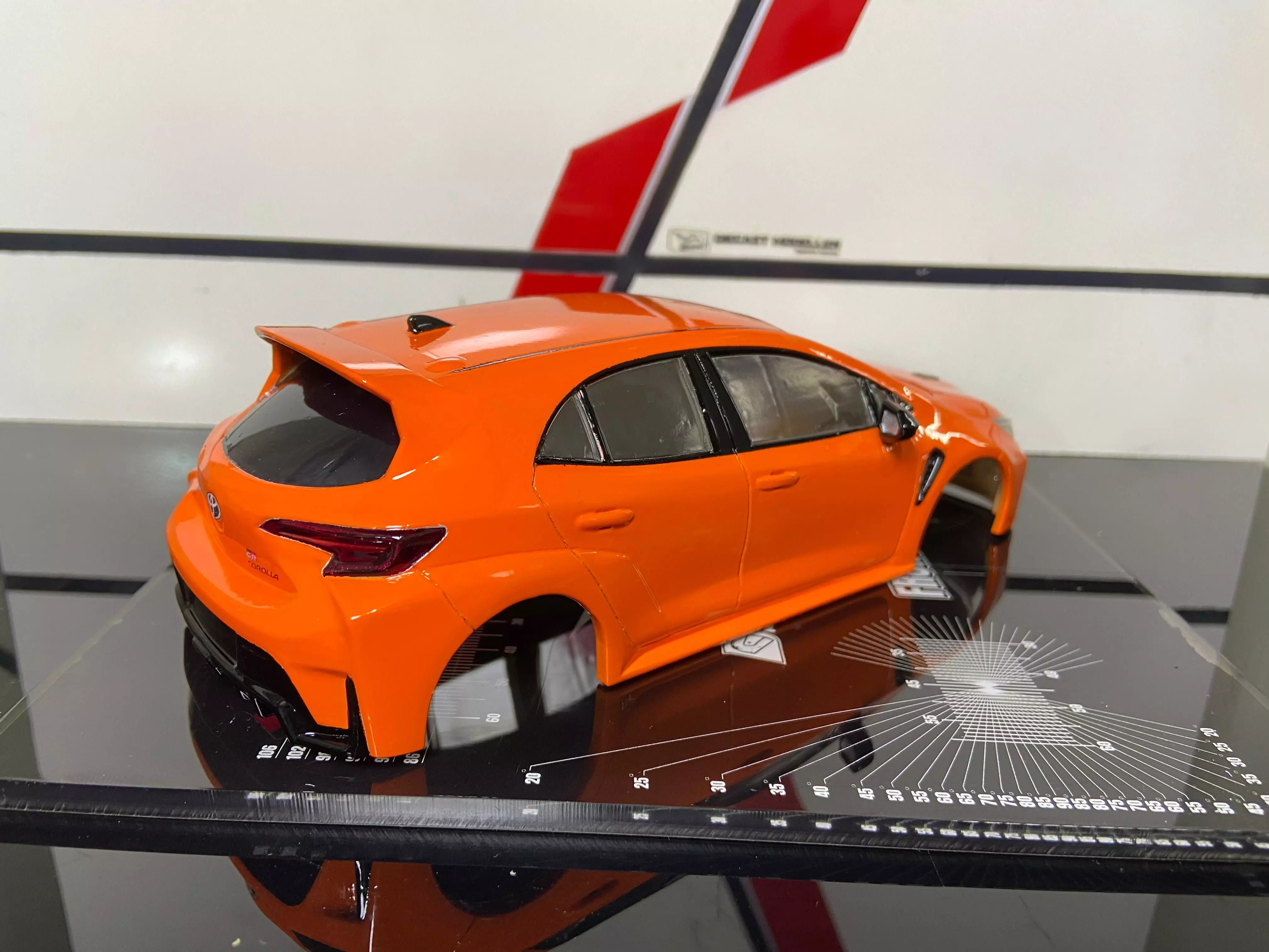 toyota GR Corolla RC body shell 3D print model_1