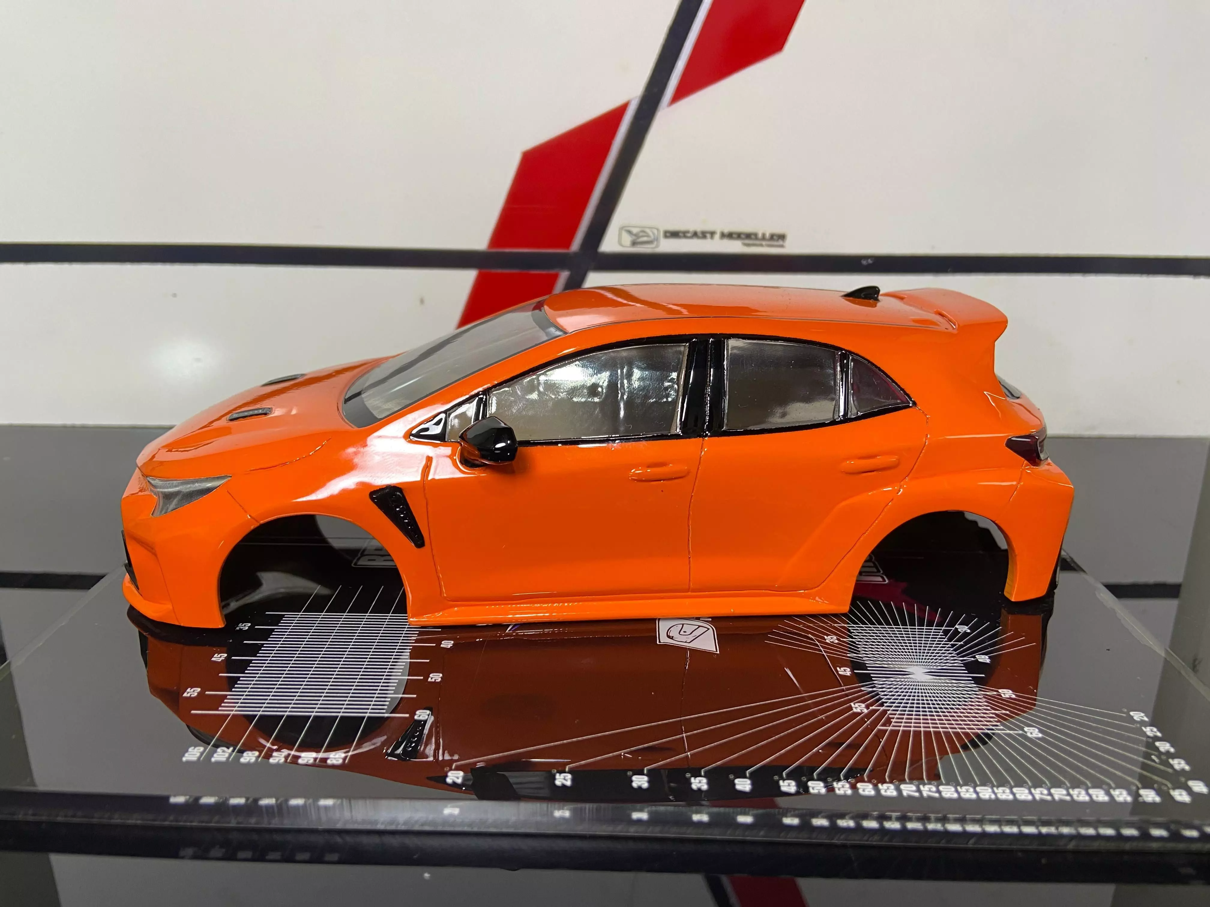 toyota GR Corolla RC body shell 3D print model_2