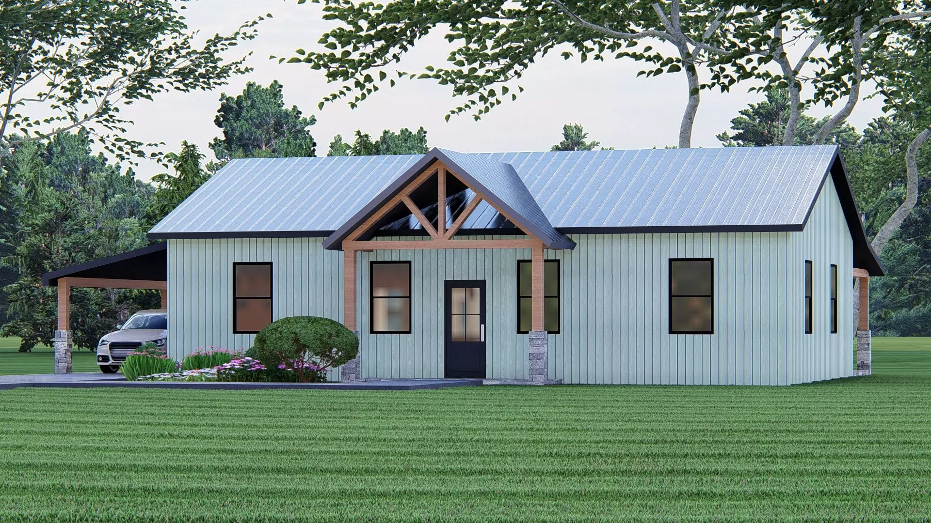 Barndominium House Design   3D model_1