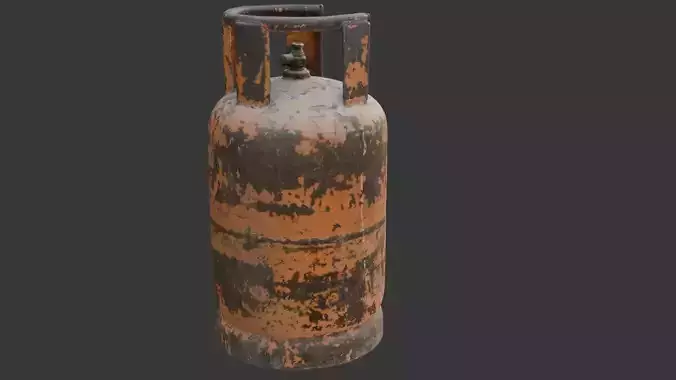 Rusty Gas Cylinder Scan
