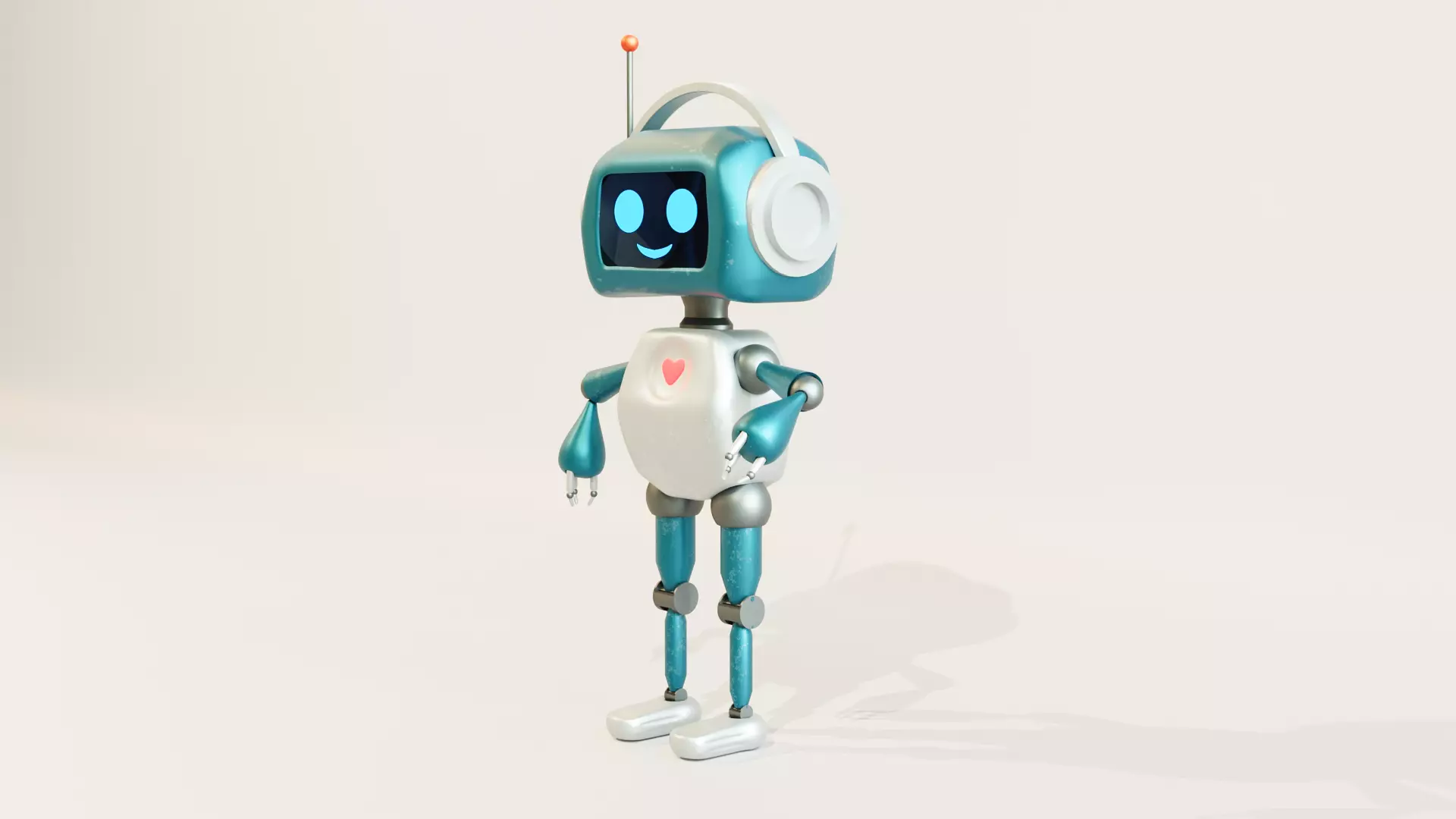 CUTE ROBOT 3D model_1