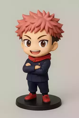 Yuji Itadori Jujutsu Kaisen 3D print model Yuji Itadori Jujutsu Kaisen 3D print model