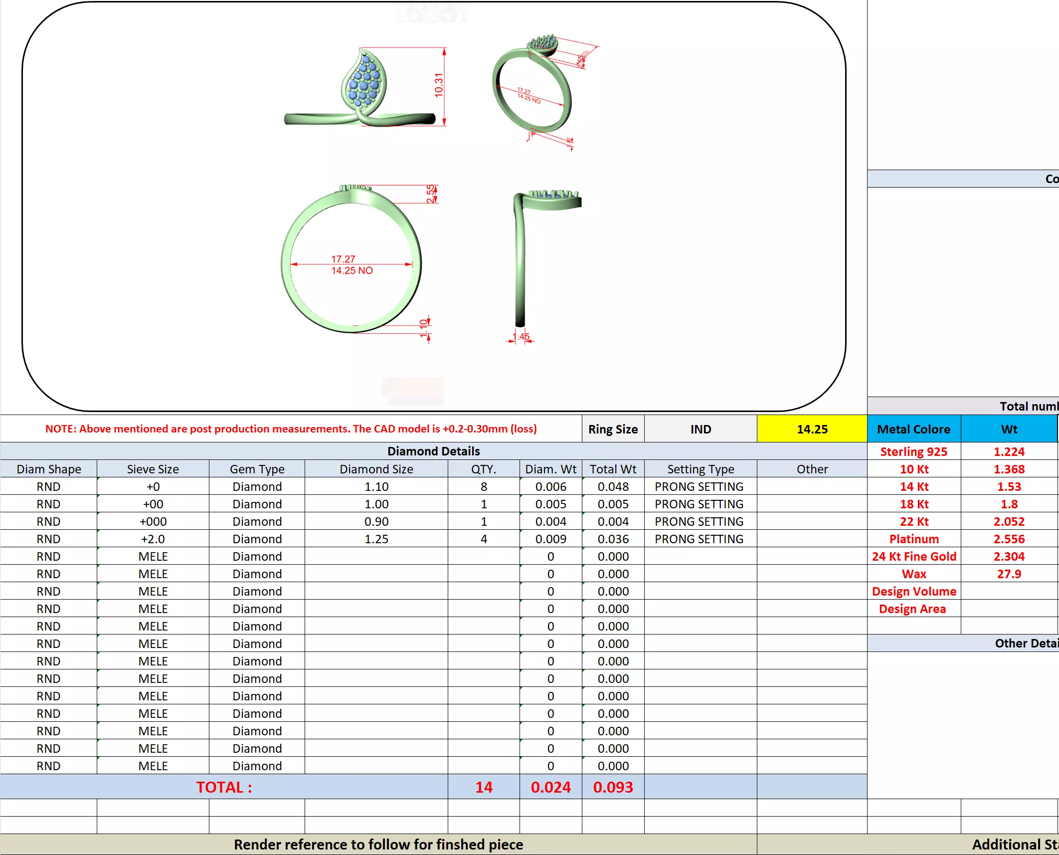 Diamond Engagement Wedding Ring 3DM STL Video 3D print model_7