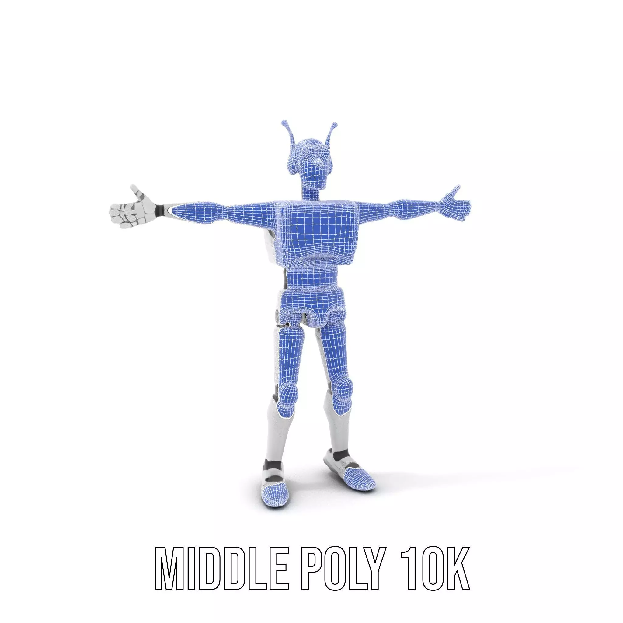 Retro Robot model pack Low-poly 3D model_30