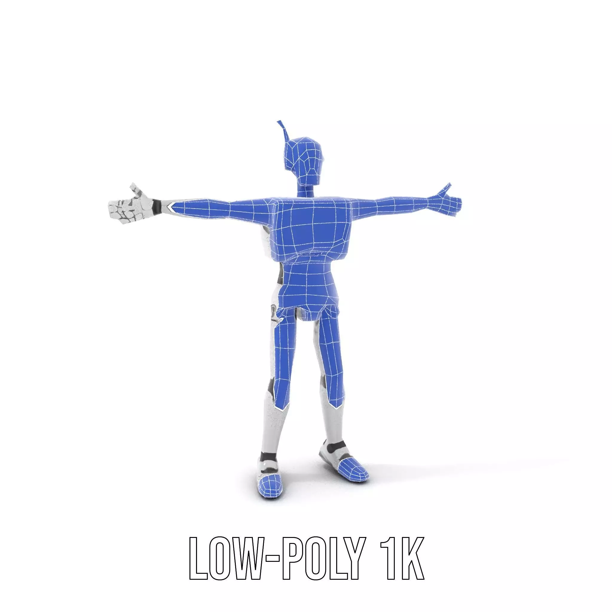 Retro Robot model pack Low-poly 3D model_18