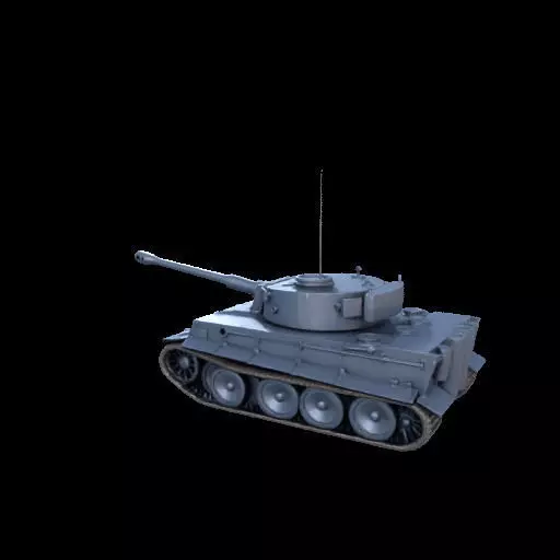 1957German Heavy Tank Tiger 3D Model 3D print model_13