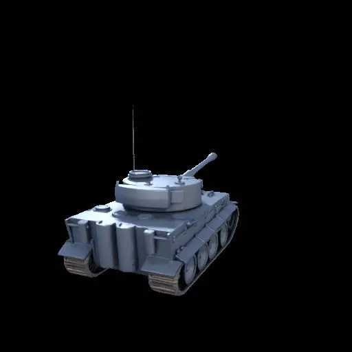 1957German Heavy Tank Tiger 3D Model 3D print model_5