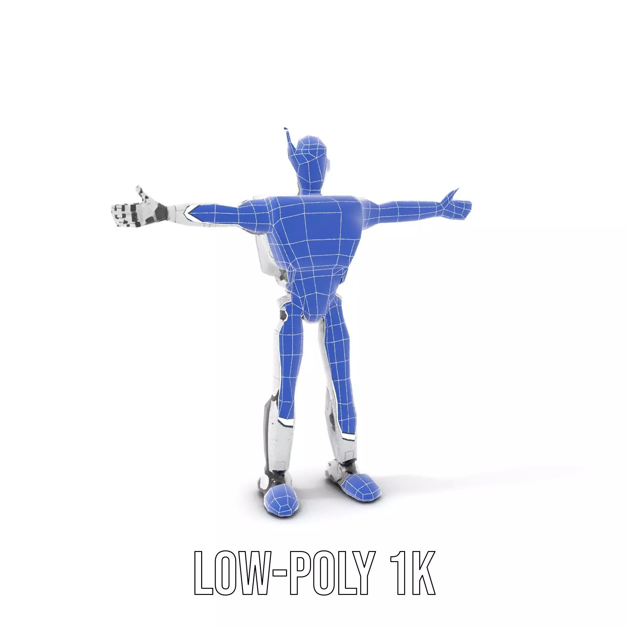 Retro Robot model pack Low-poly 3D model_15
