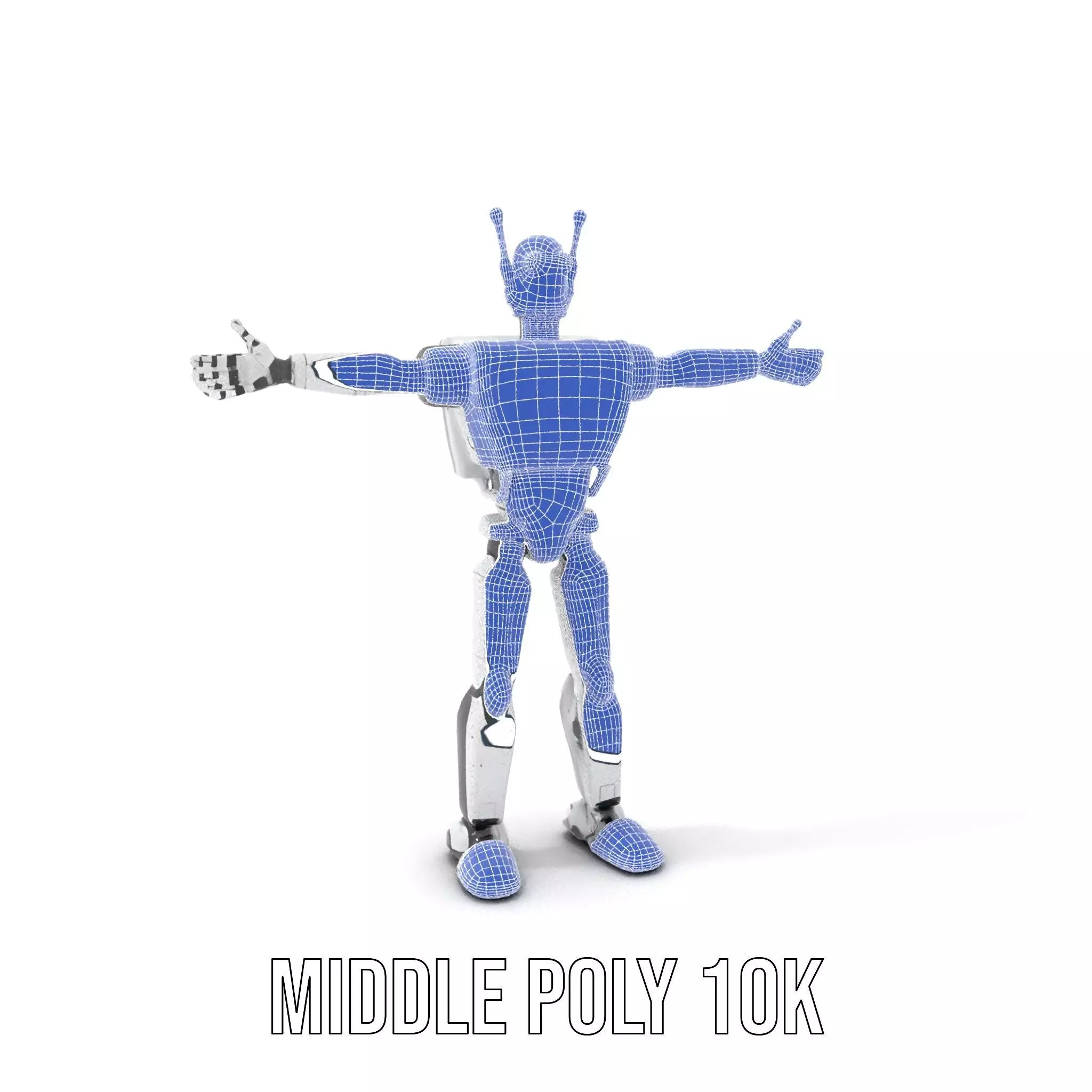 Retro Robot model pack Low-poly 3D model_19