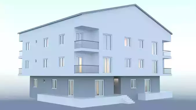 Basic Building - 2 Free 3D model