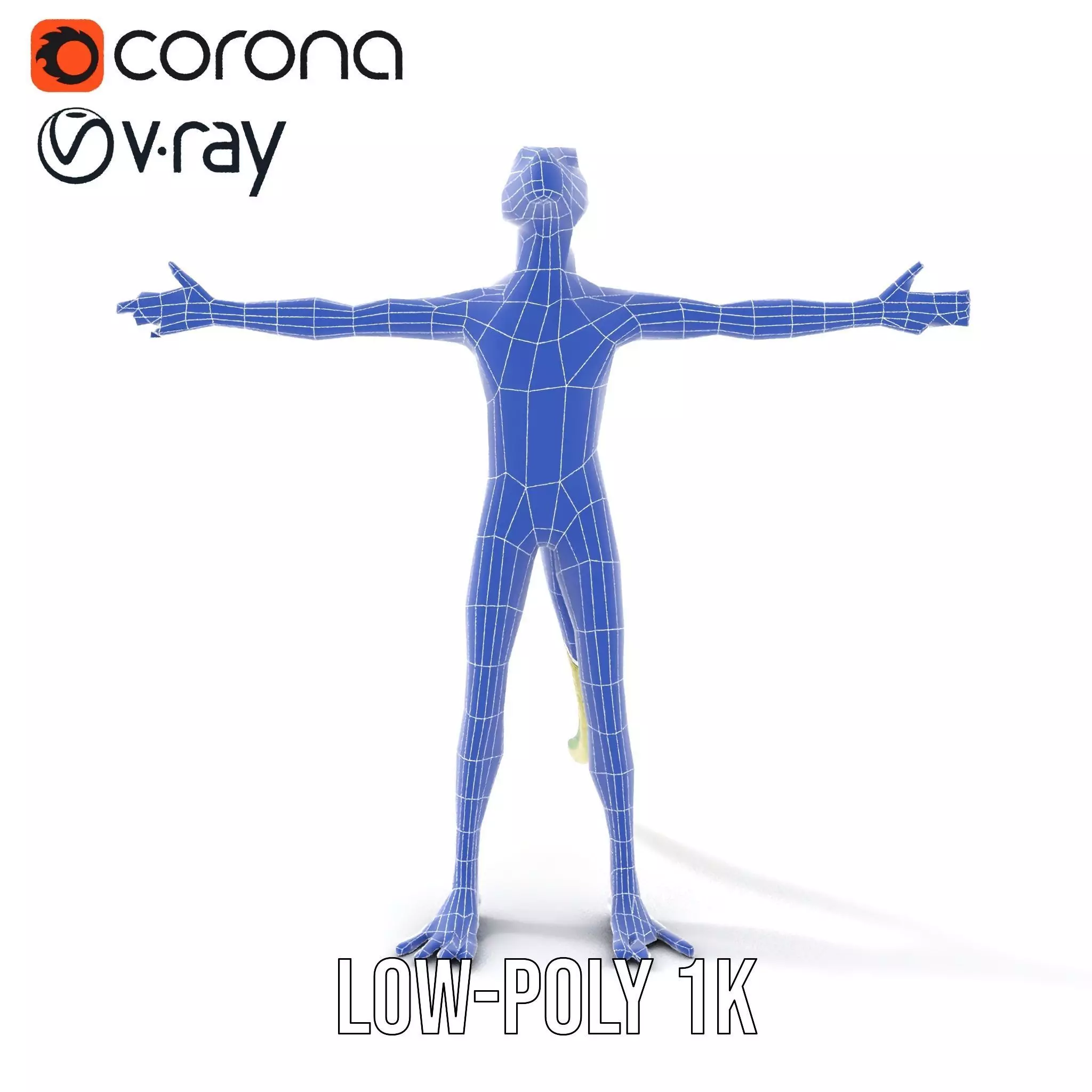 Green Reptilian Alien model pack Low-poly 3D model_28