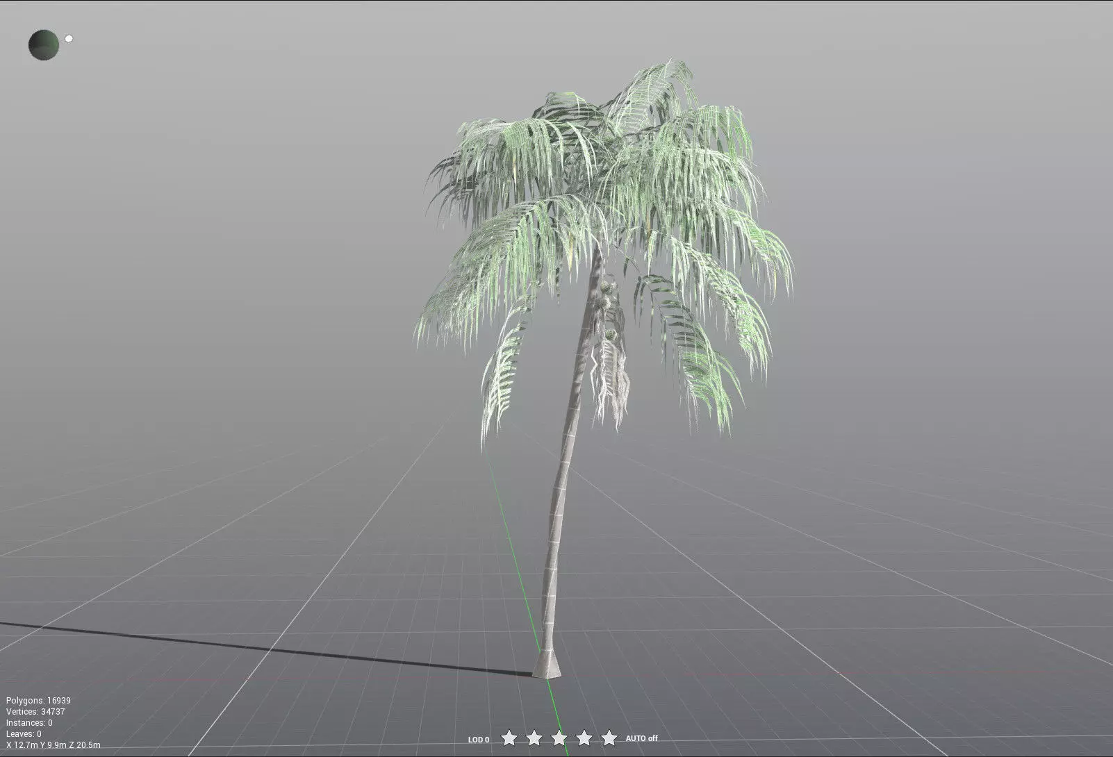 EVERYPlant Coconut Palm LowPoly Low-poly 3D model_36