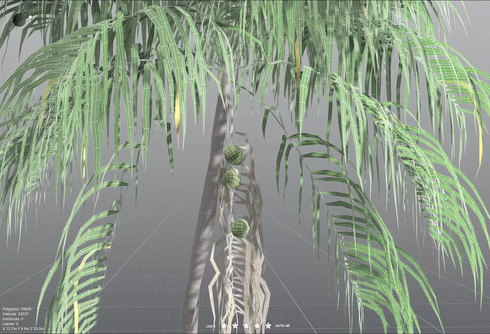 EVERYPlant Coconut Palm LowPoly Low-poly 3D model_37