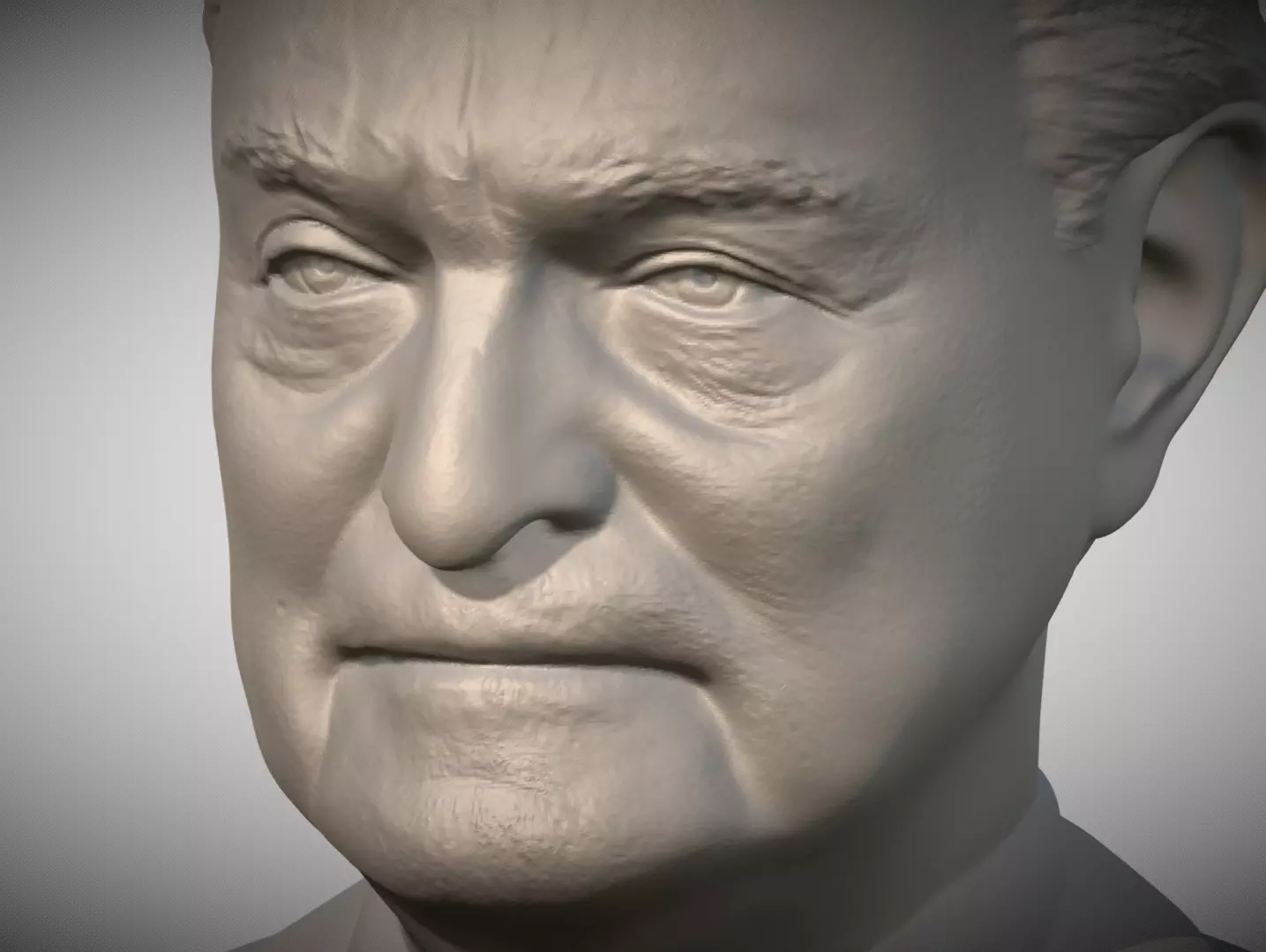 George Soros bust for 3D printing 3D print model_11