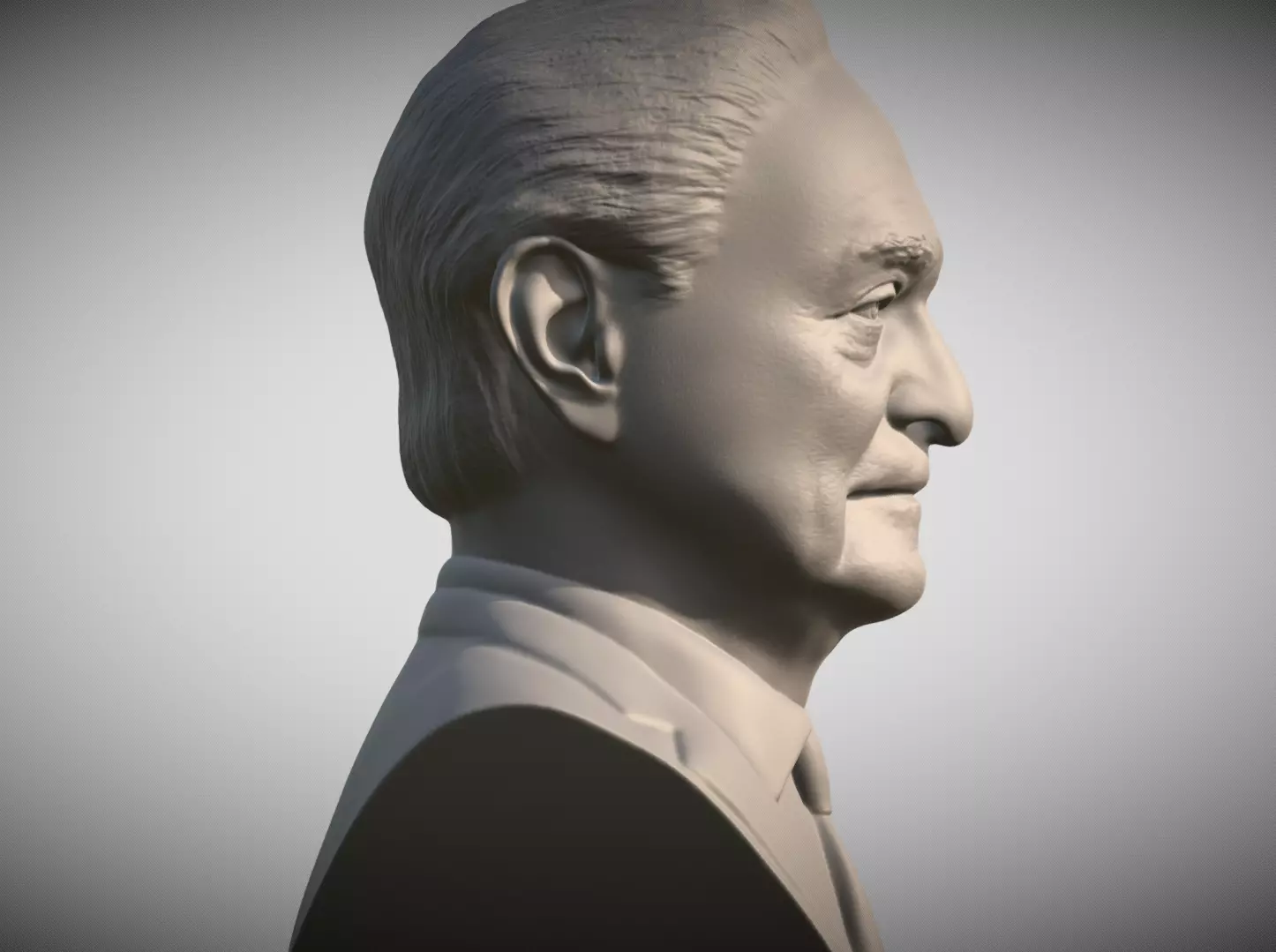 George Soros bust for 3D printing 3D print model_6