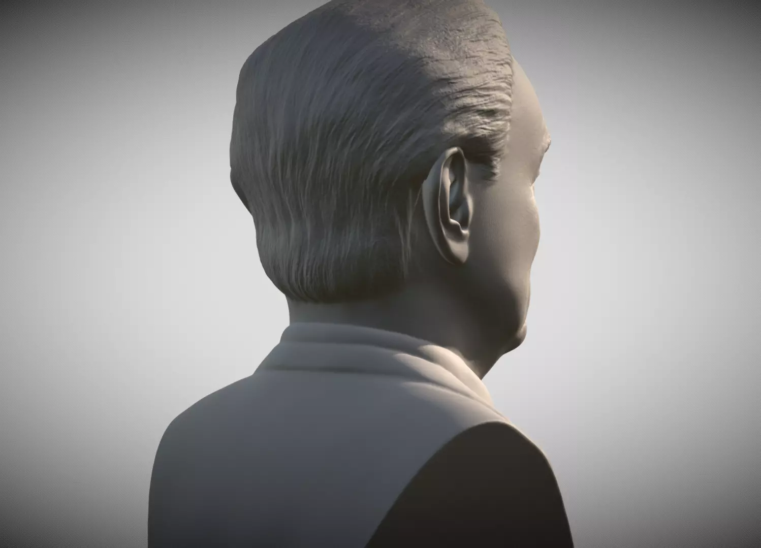 George Soros bust for 3D printing 3D print model_5