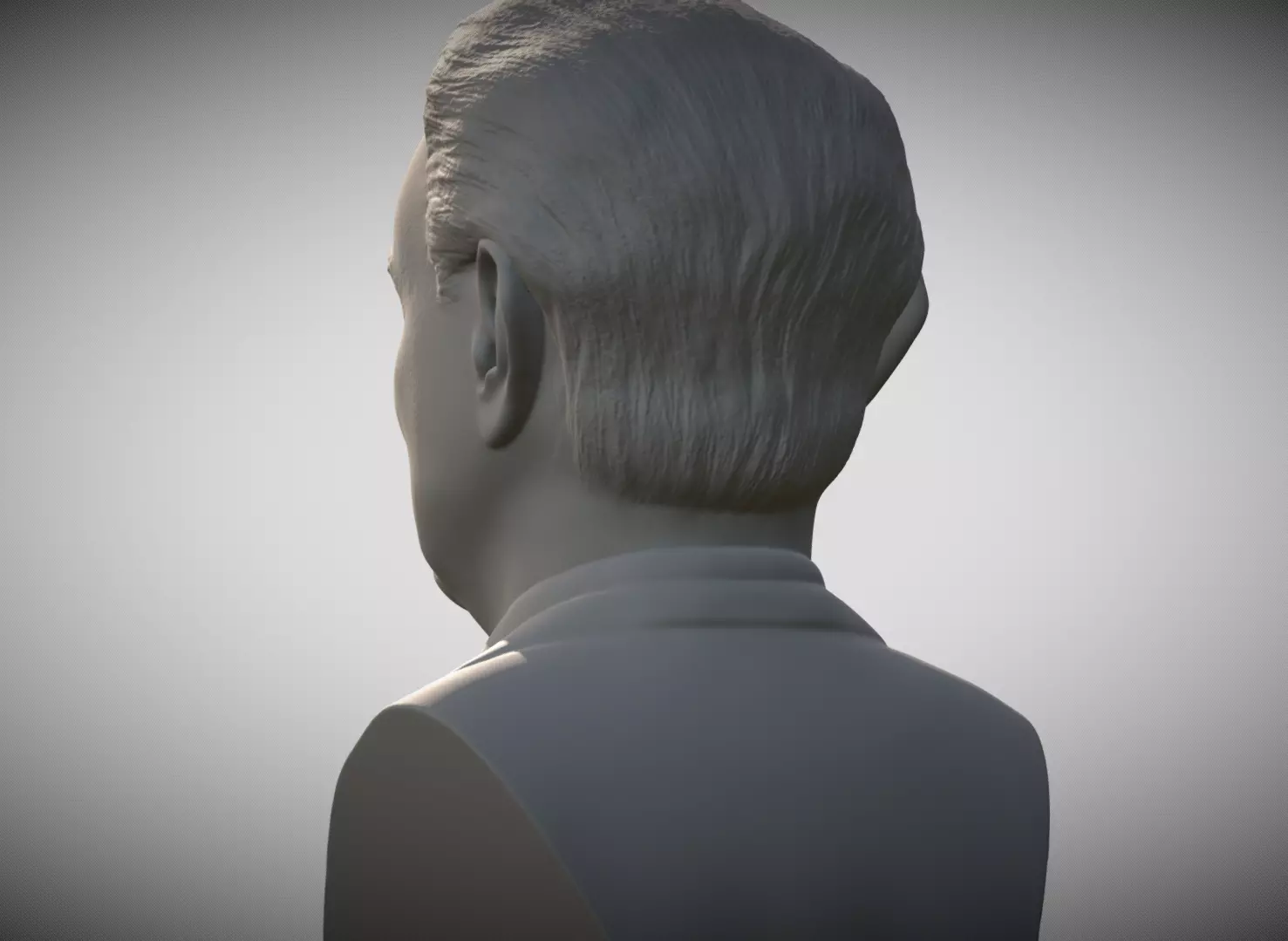 George Soros bust for 3D printing 3D print model_4