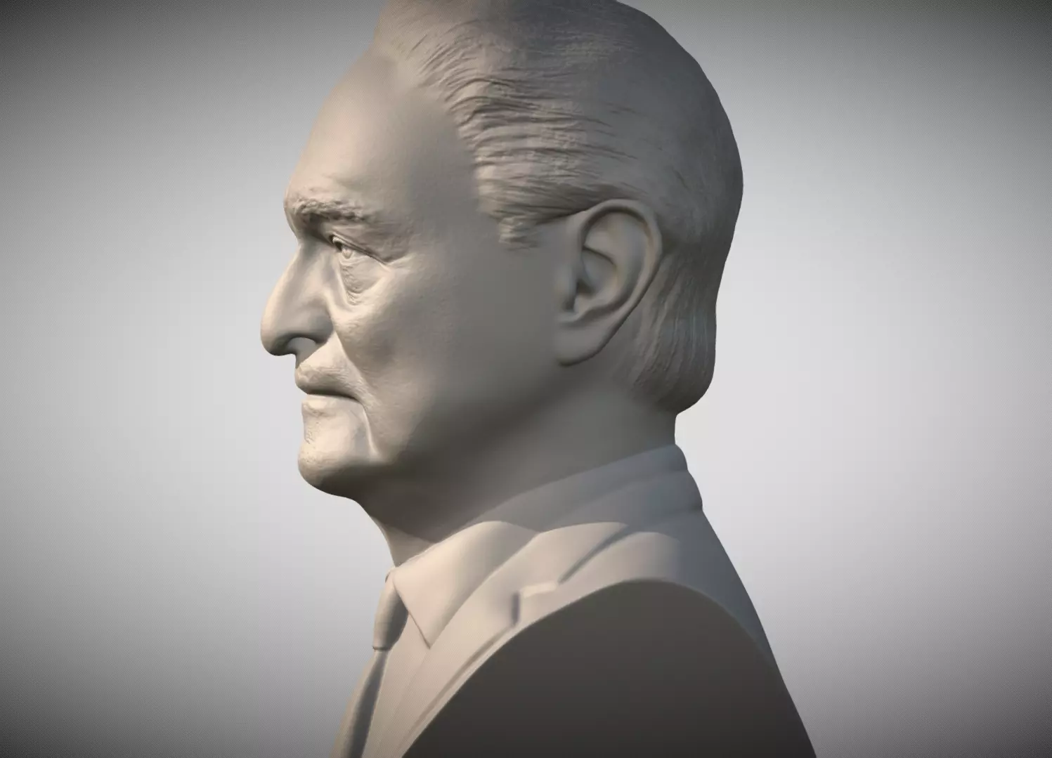 George Soros bust for 3D printing 3D print model_3
