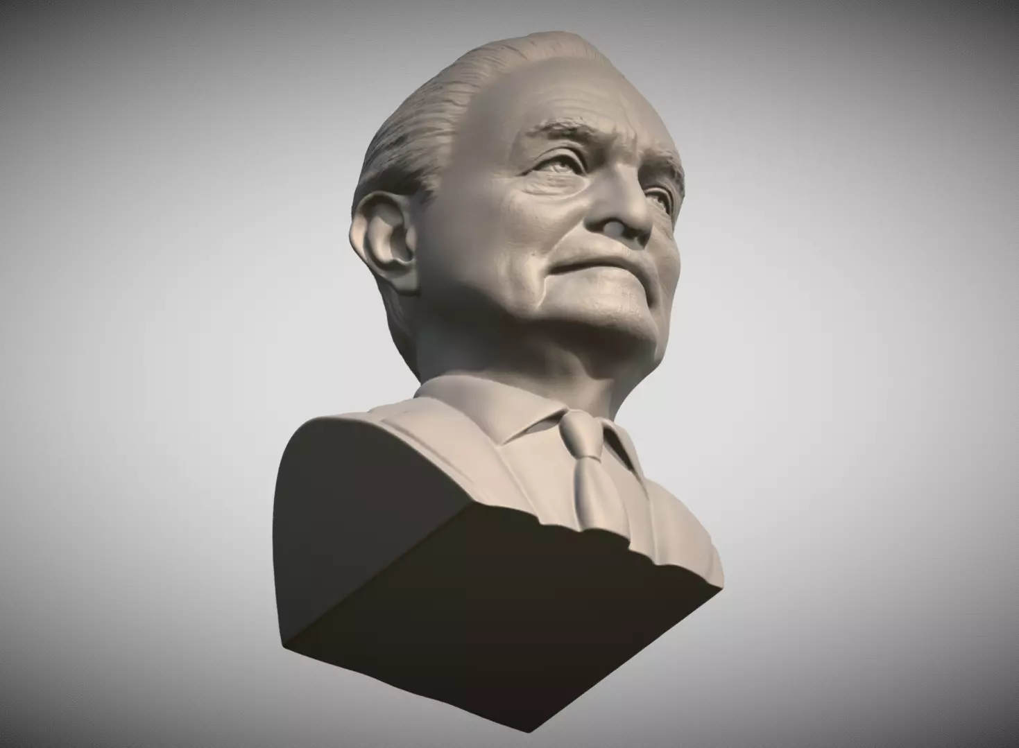 George Soros bust for 3D printing 3D print model_14