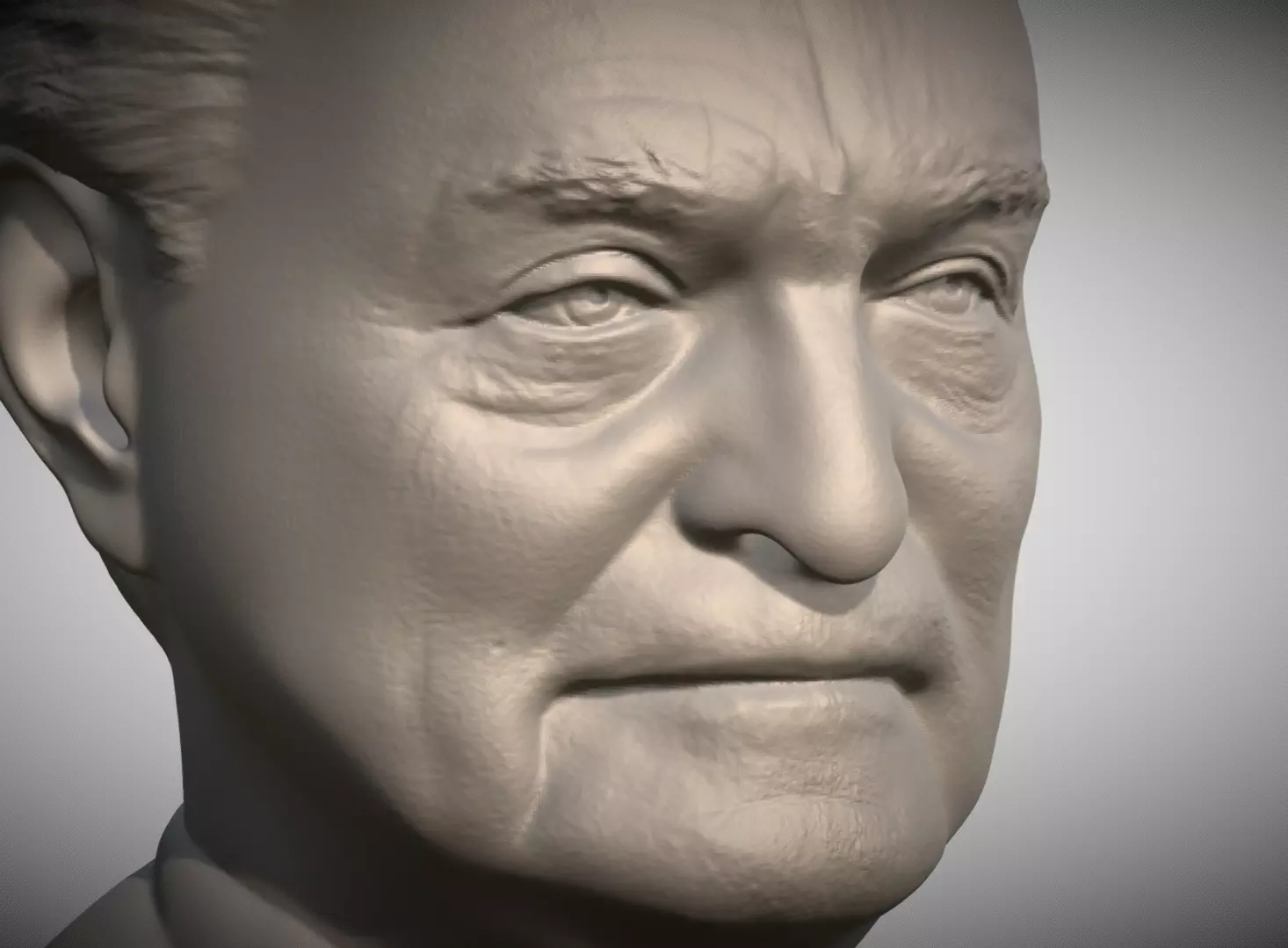 George Soros bust for 3D printing 3D print model_10