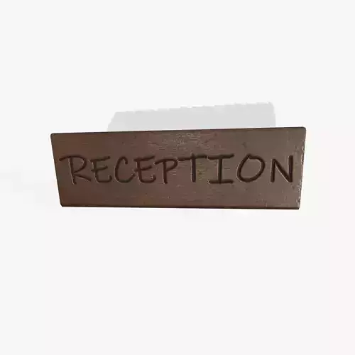 Reception  Low-poly 3D model