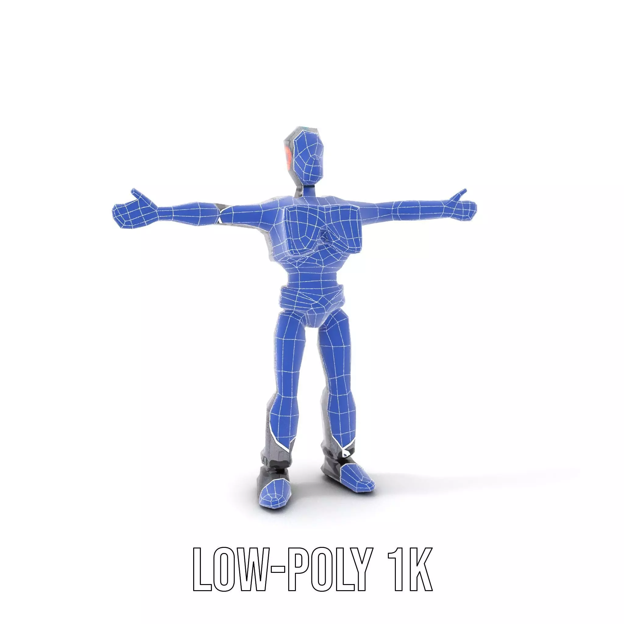 Futuristic Robot model pack Low-poly 3D model_14