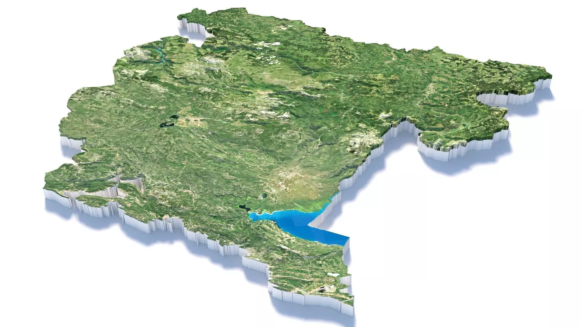 Montenegro Terrain Country 3D model