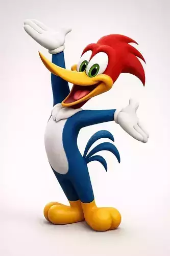 Looney Tunes Woody Birds op1 STL ready to 3D print and DIY