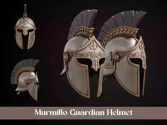 Stylized Gladiator Helmet - Murmillo Guardian
