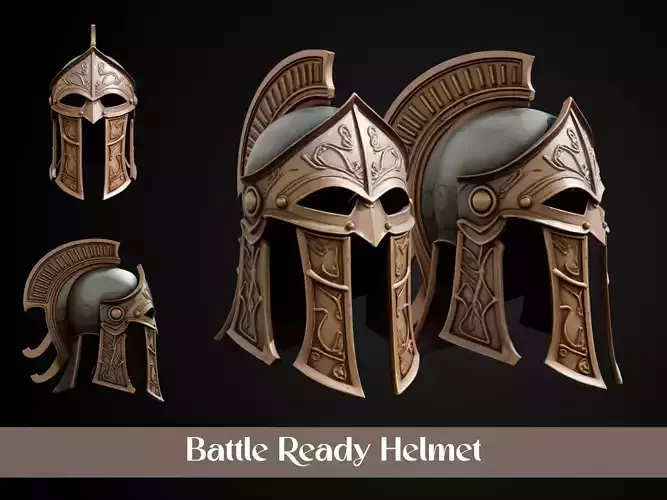 Stylized Gladiator Helmet - Battle Ready