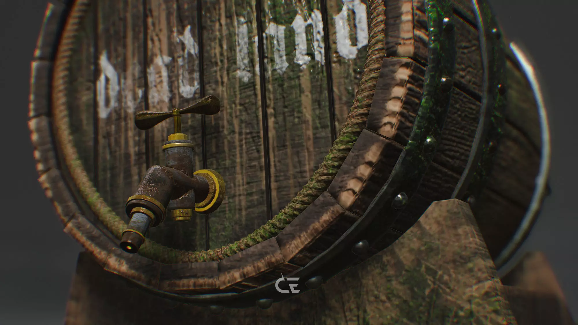 BARREL 3D GAME READY Low-poly 3D model_5