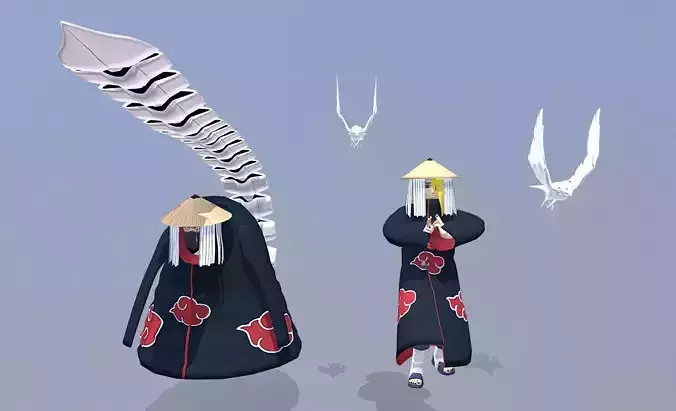 SASORI and DEIDARA akatsuki FBX animated