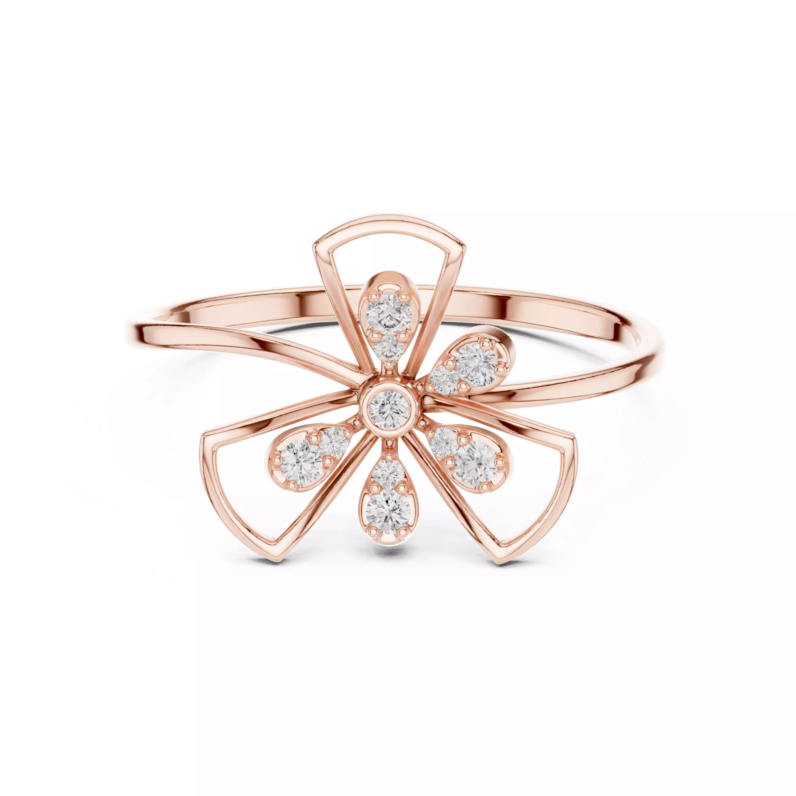 Round Cut Diamond Engagement Wedding Ring 3DM STL Video 3D print model_0