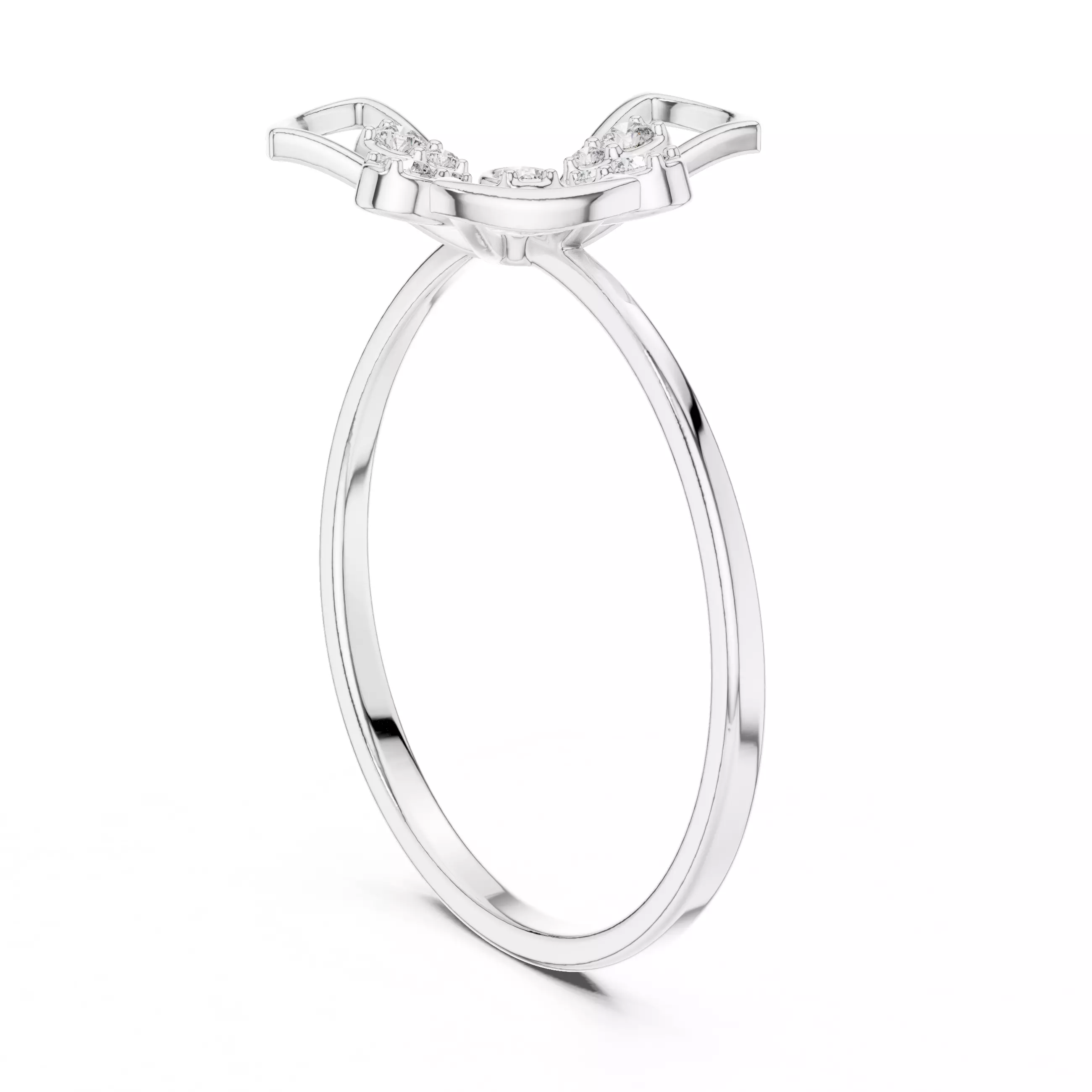 Round Cut Diamond Engagement Wedding Ring 3DM STL Video 3D print model_9