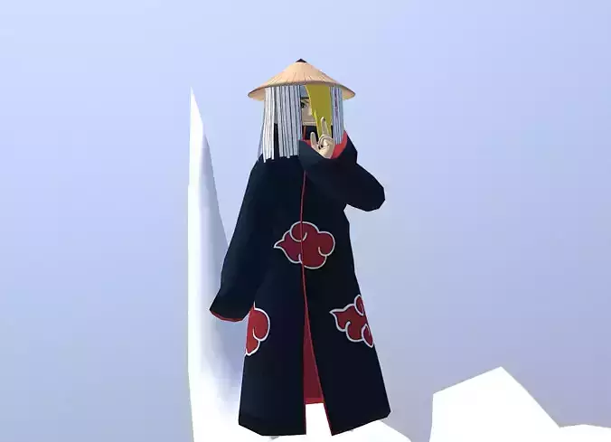 Deidara Akatsuki Clay Bomber Bird animated 3D model