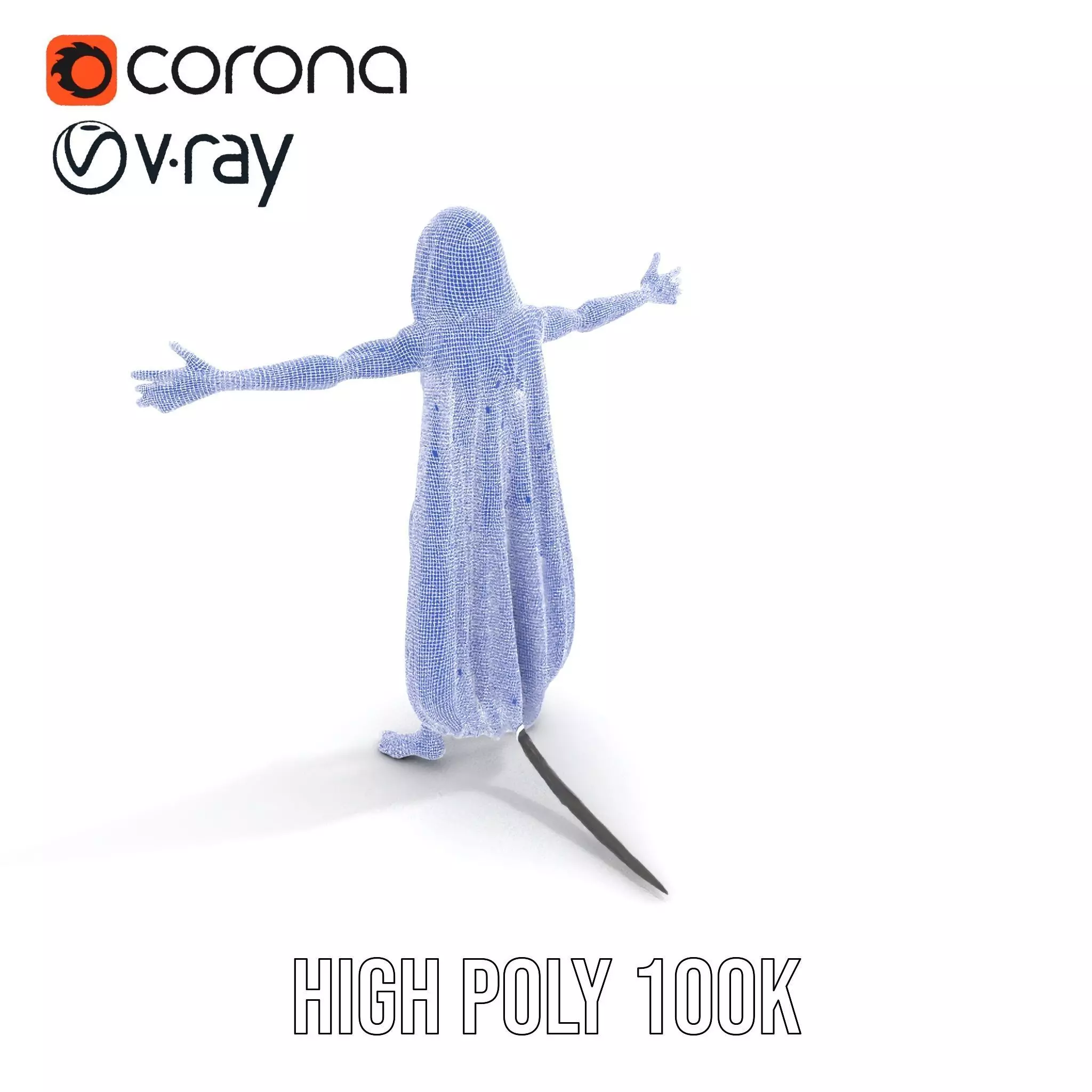 Alien Majestic Cloak model pack Low-poly 3D model_23