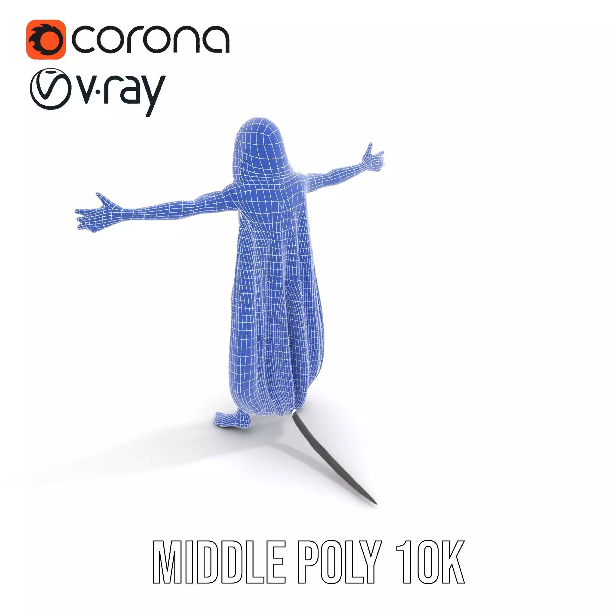 Alien Majestic Cloak model pack Low-poly 3D model_24