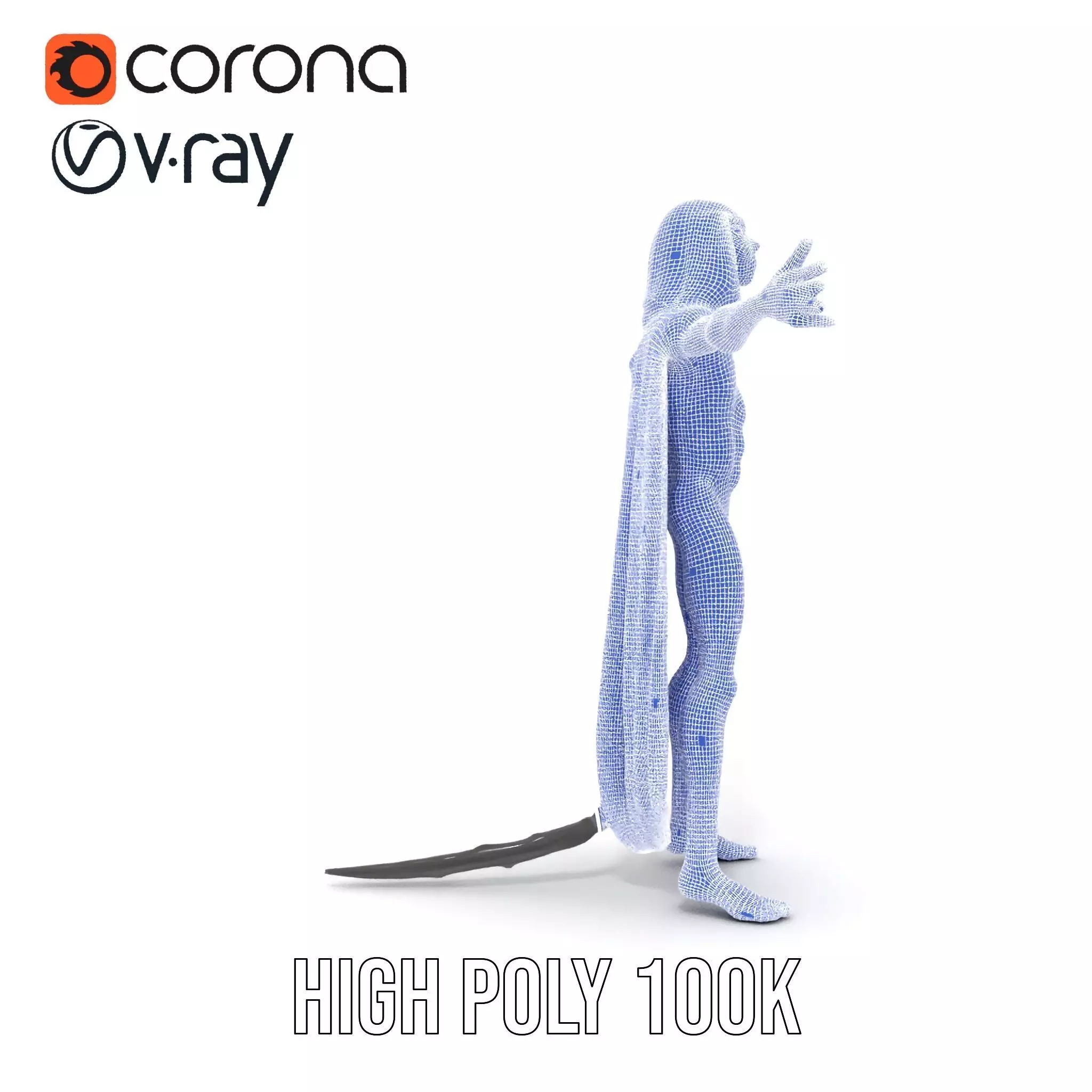 Alien Majestic Cloak model pack Low-poly 3D model_26