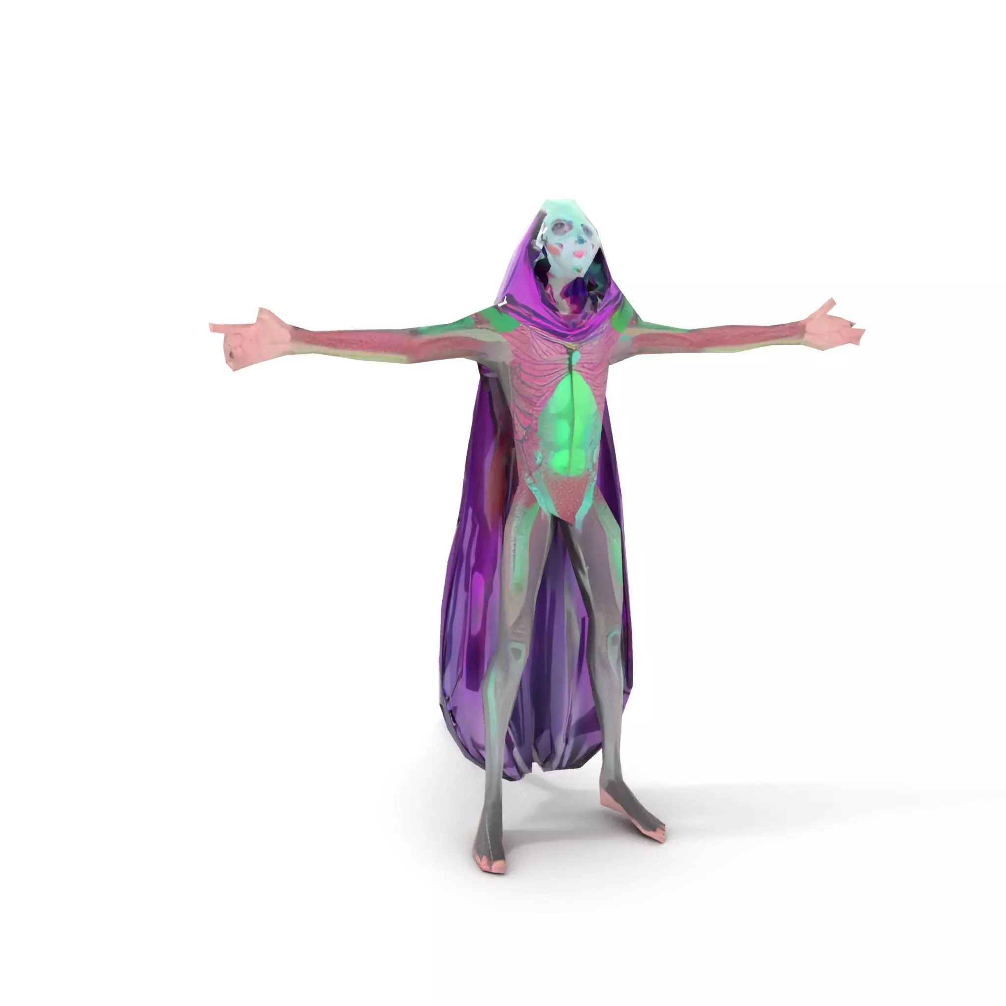 Alien Majestic Cloak model pack Low-poly 3D model_8