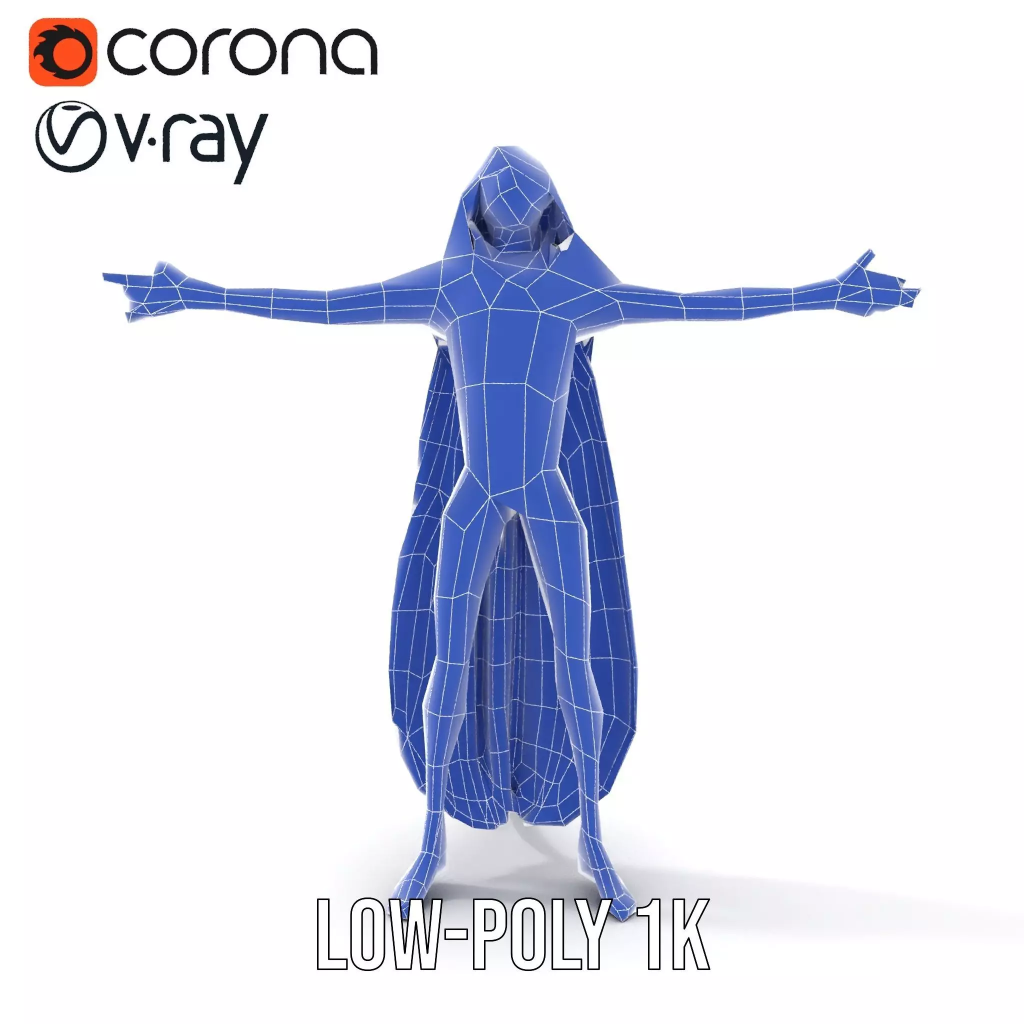 Alien Majestic Cloak model pack Low-poly 3D model_11