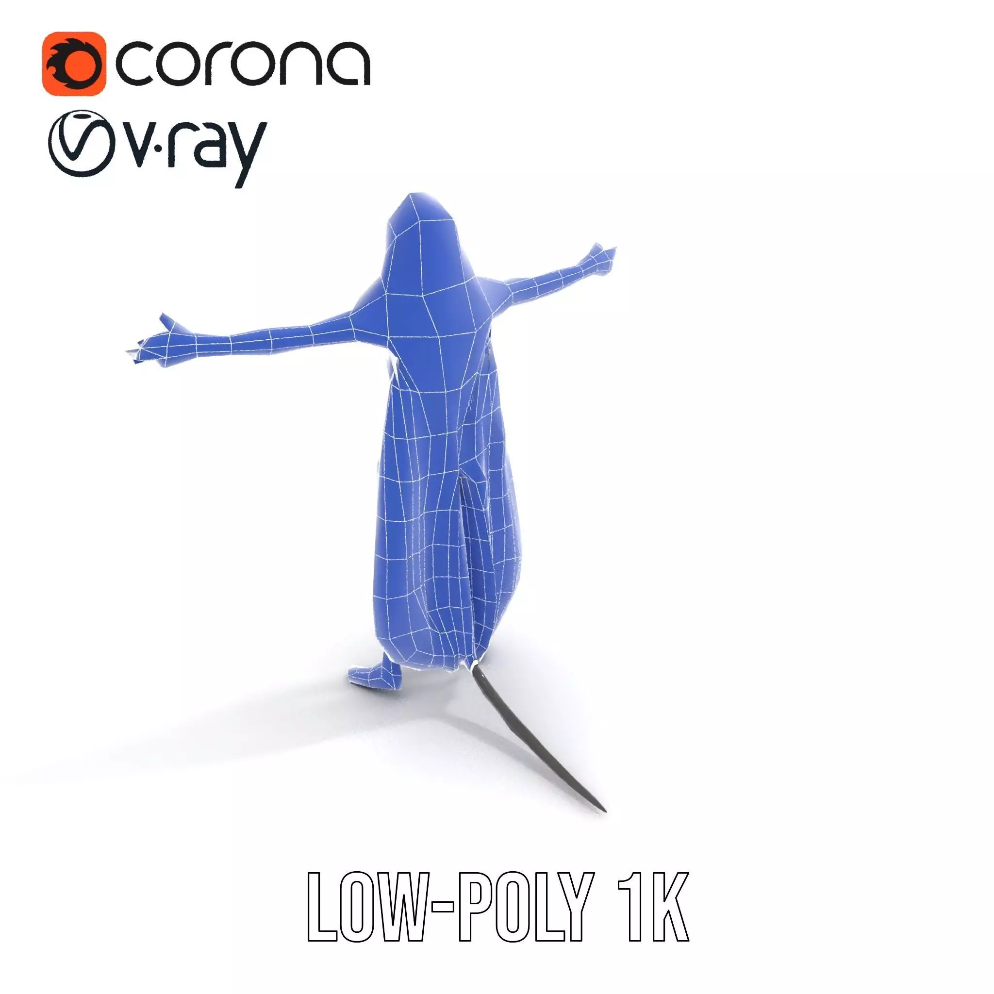 Alien Majestic Cloak model pack Low-poly 3D model_28