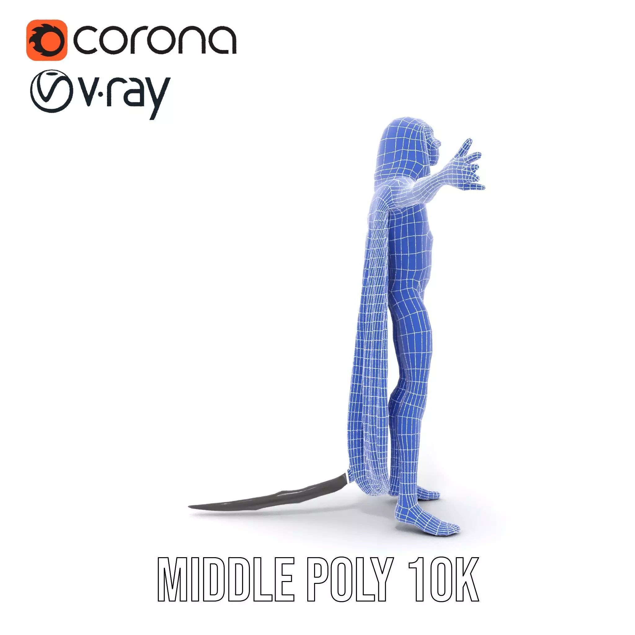 Alien Majestic Cloak model pack Low-poly 3D model_16