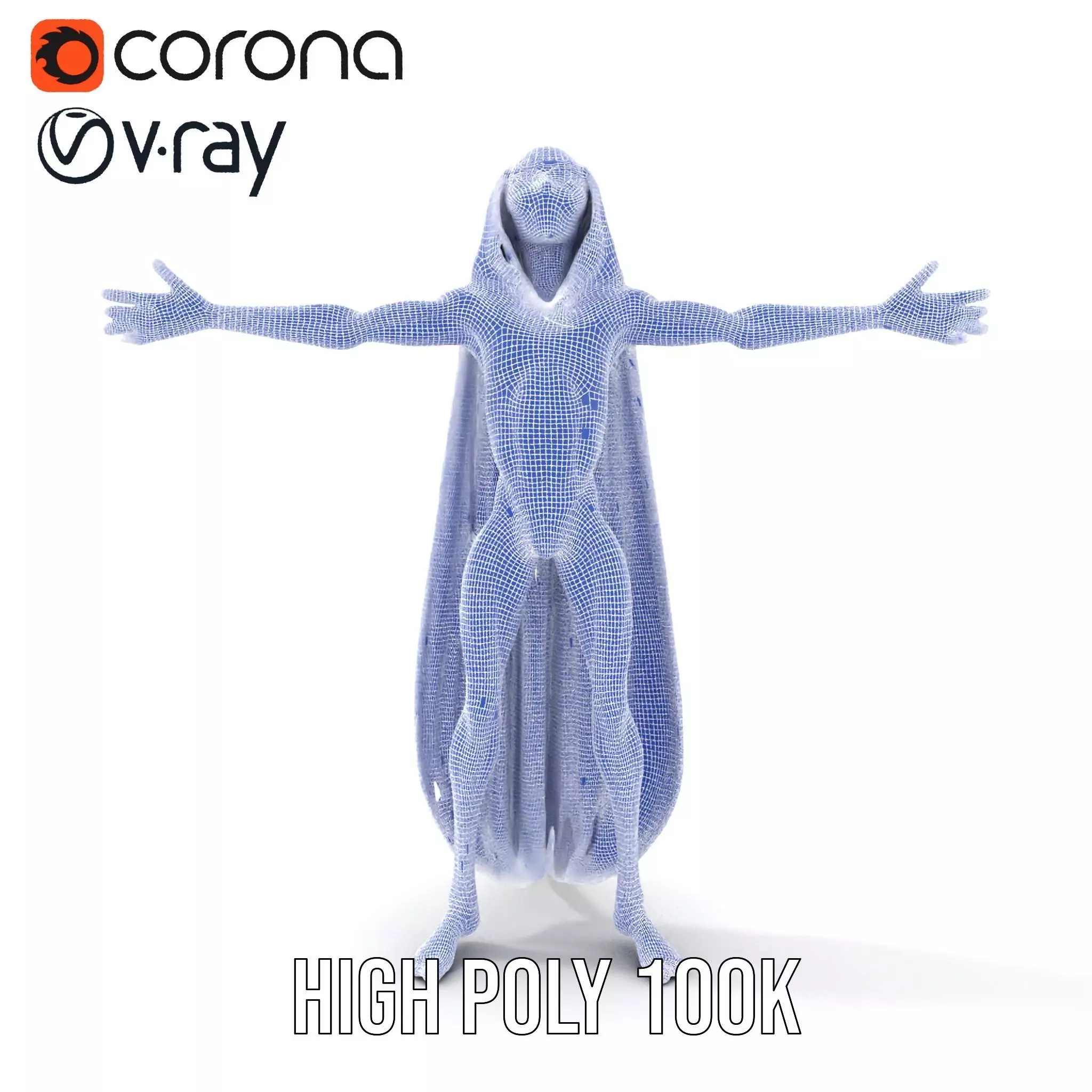 Alien Majestic Cloak model pack Low-poly 3D model_32