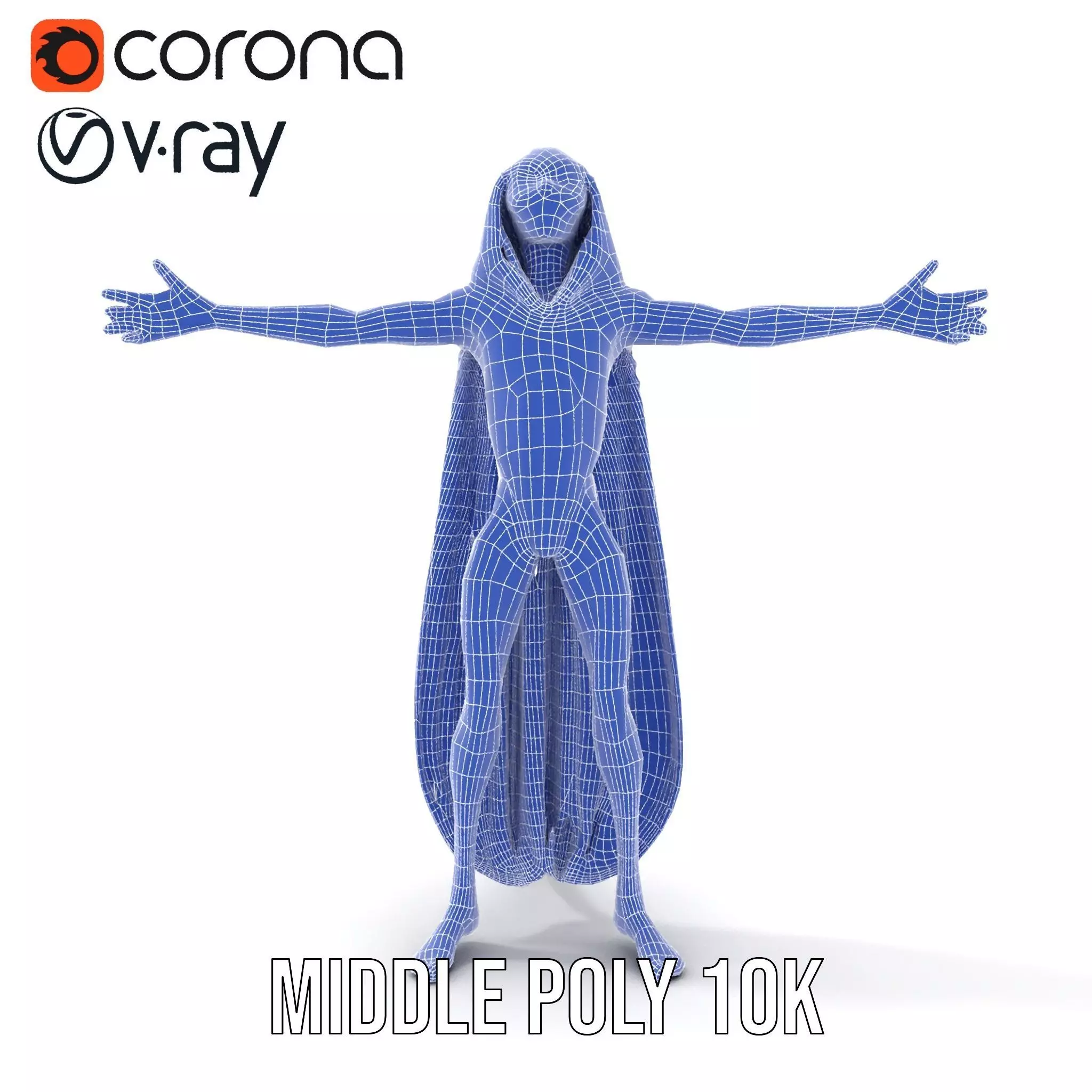 Alien Majestic Cloak model pack Low-poly 3D model_21