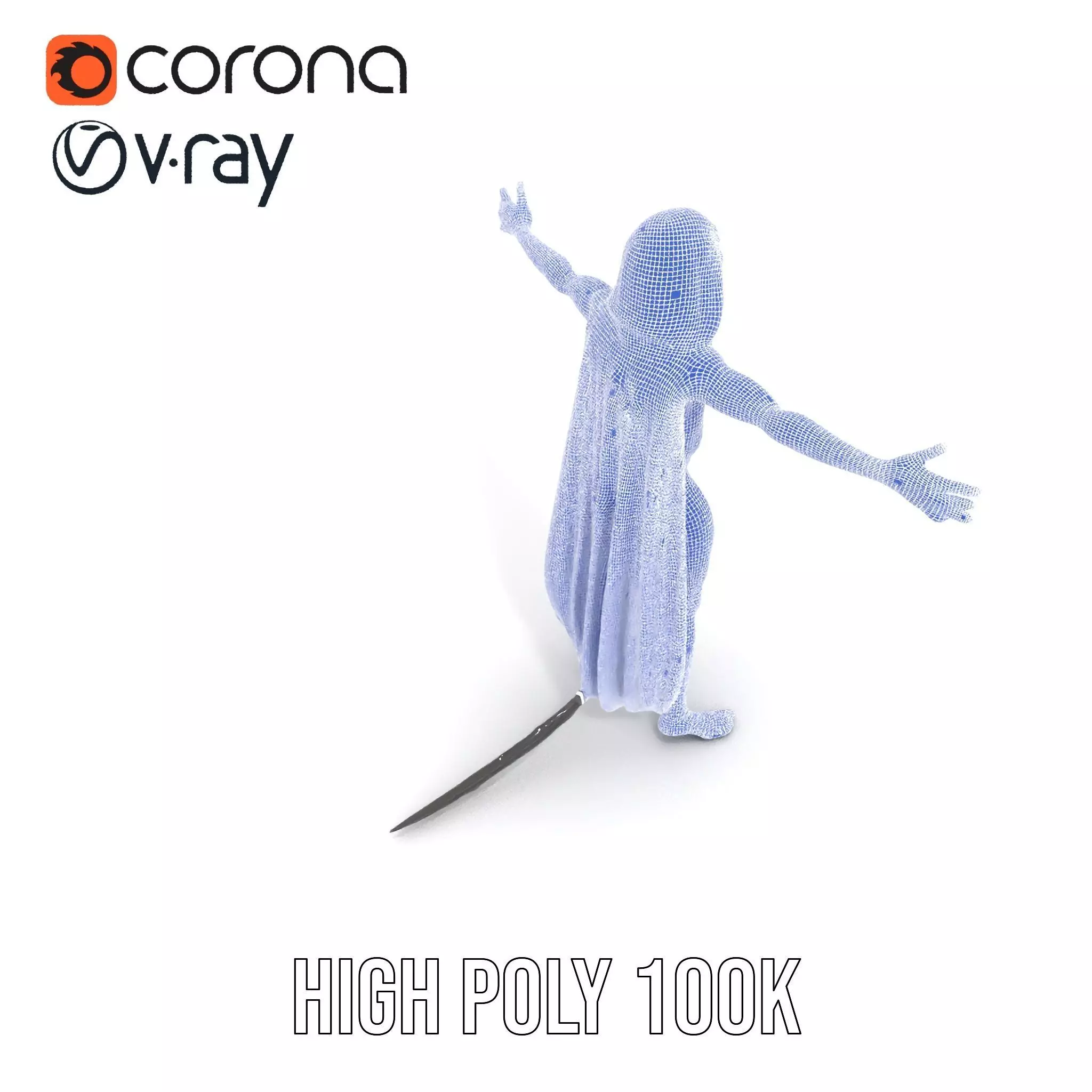 Alien Majestic Cloak model pack Low-poly 3D model_33