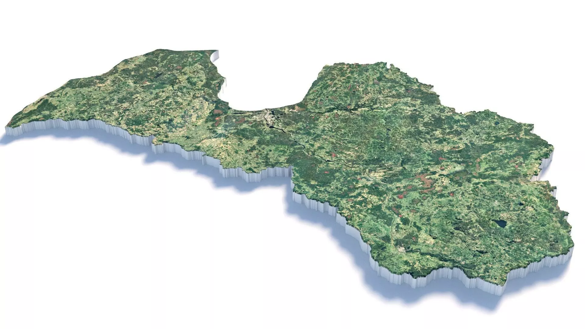 Latvia Latvija Terrain Country 3D model