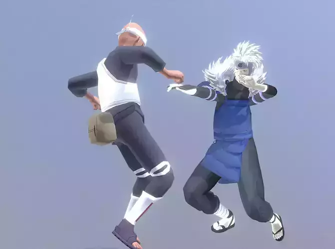 NIDAIME VS CLOUD NINJA  Shinobi Full Fight