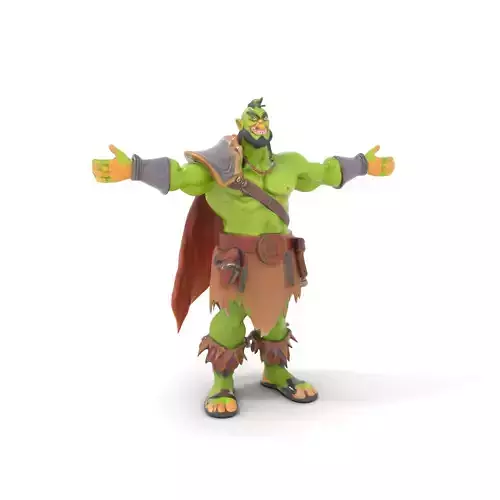 Green Fantasy Warrior model pack