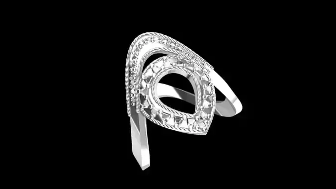 Designer Shank Diamond Engagement Ring